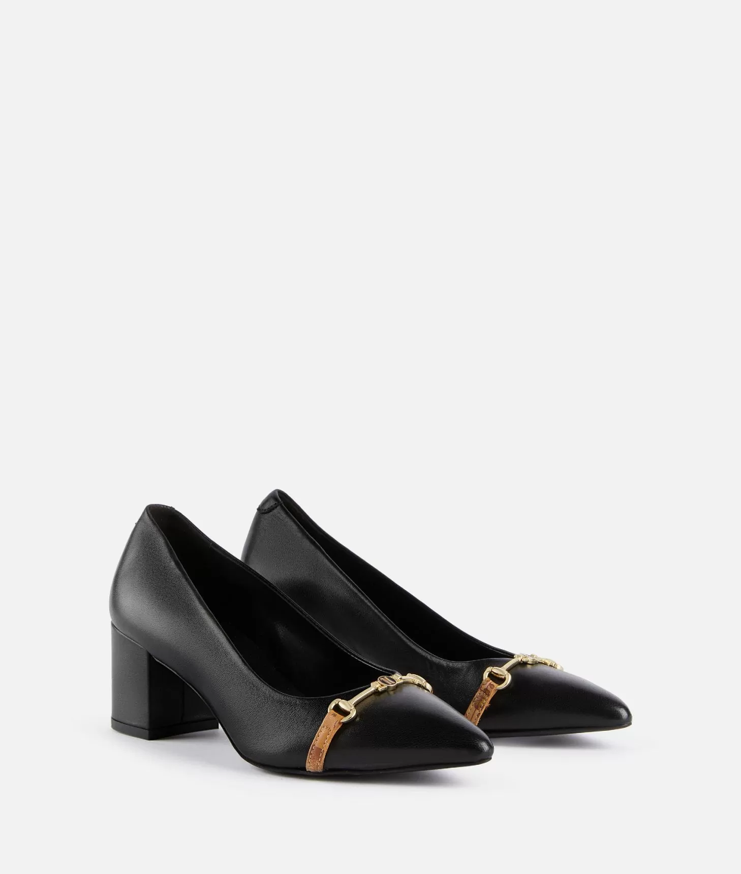 Alviero martini 1a classe Décolleté in pelle lucida con morsetto 1C Nere Offerta Anniversario