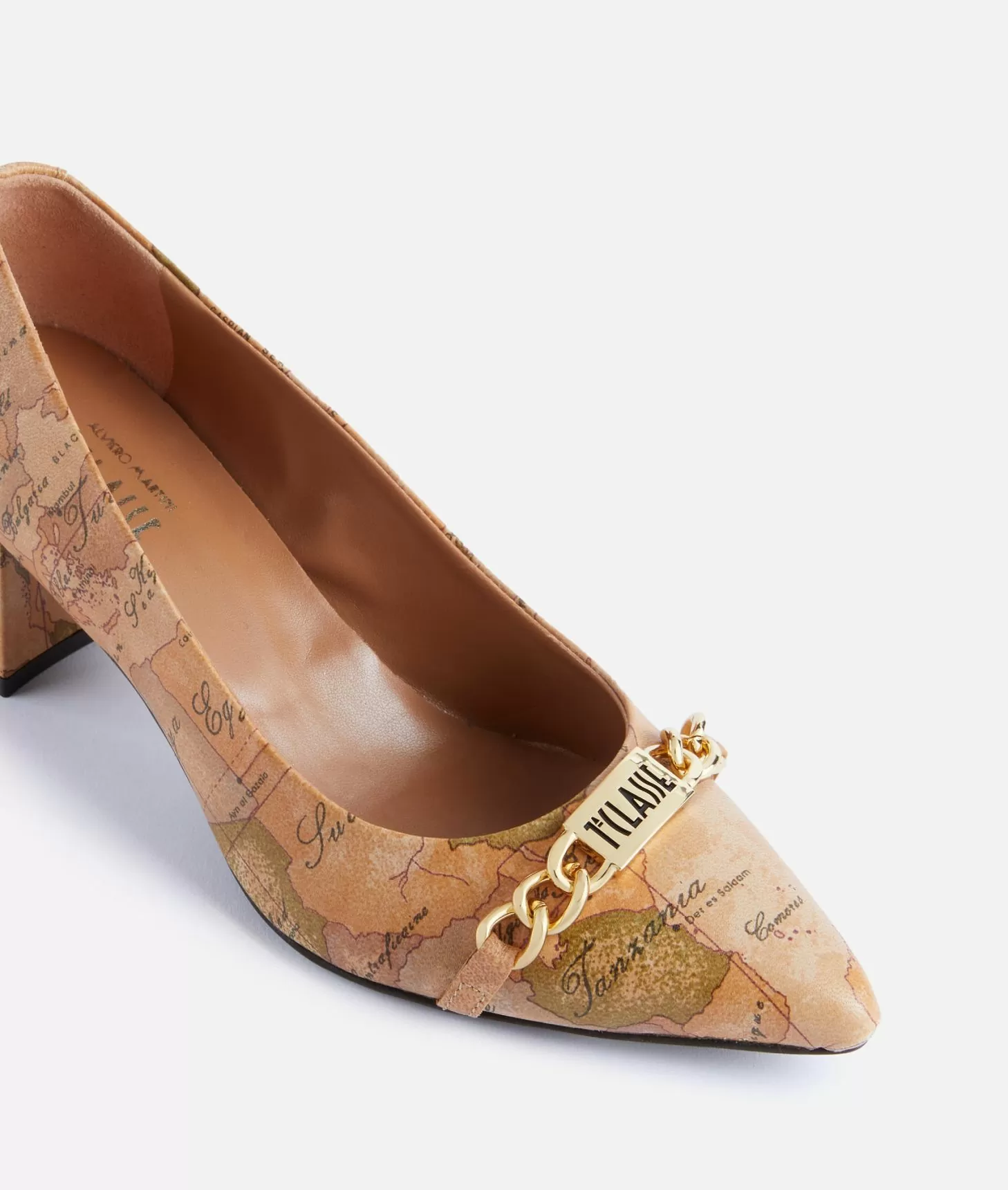 Alviero martini 1a classe Décolleté in nappa con morsetto 1ᴬ Classe Geo Classic Smaltimento dello stoccaggio