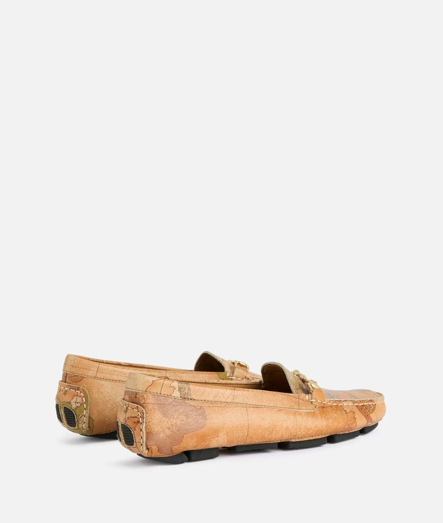 Alviero martini 1a classe Mocassini in nappa con morsetto 1C stampa Geo Classic Online Outlet