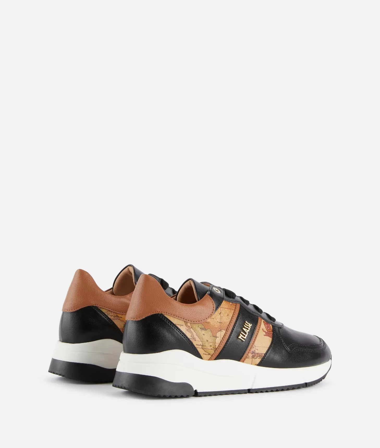 Alviero martini 1a classe Running in eco nappa con logo e dettagli Geo Classic Nere Ultimi due giorni