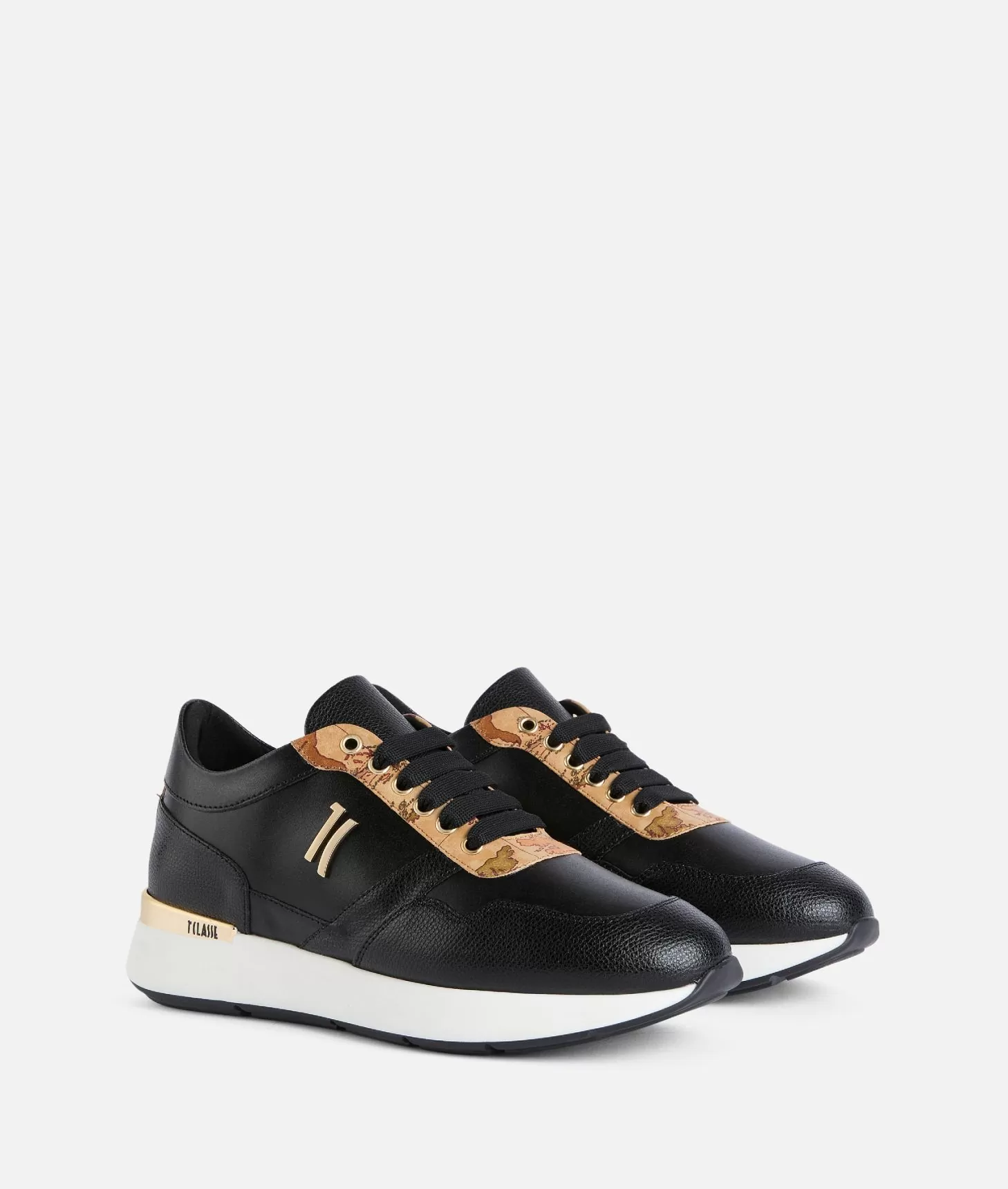 Alviero martini 1a classe Running in pelle granatina con logo 1C Nere Fino al 50% di sconto