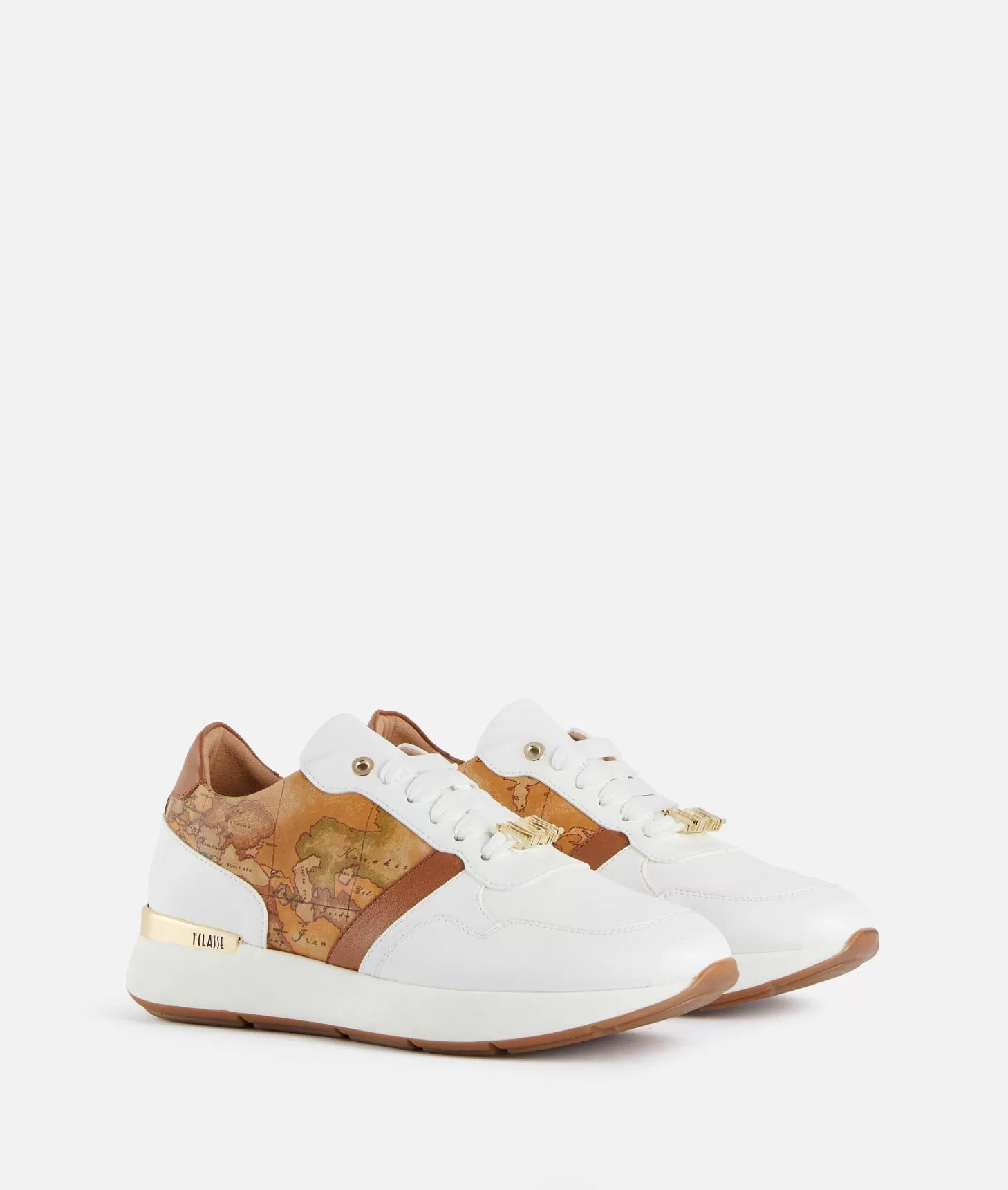 Alviero martini 1a classe Running in eco nappa con passalaccio 1ᴬ Classe Bianche Fino al 60% di sconto