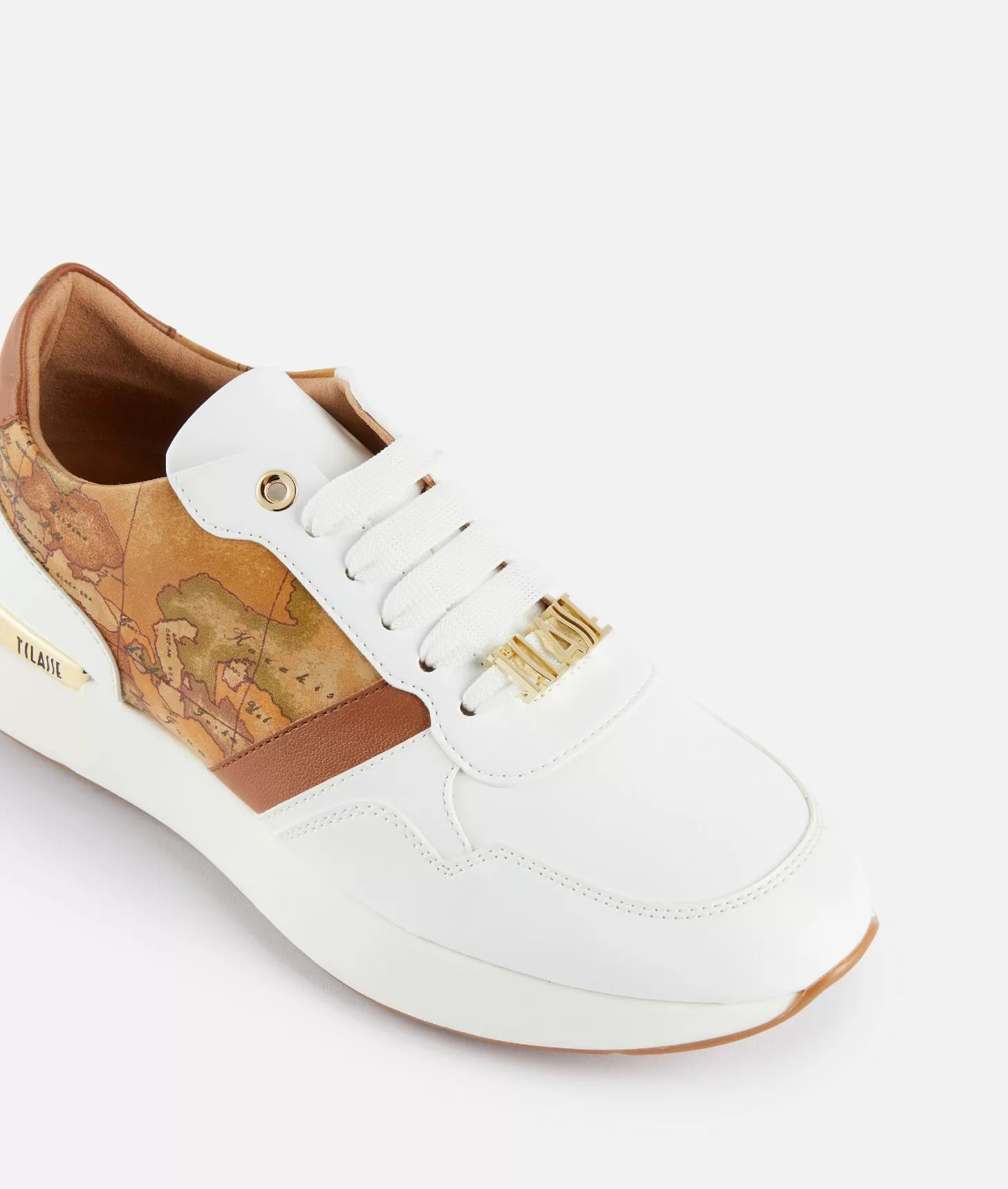 Alviero martini 1a classe Running in eco nappa con passalaccio 1ᴬ Classe Bianche Fino al 60% di sconto