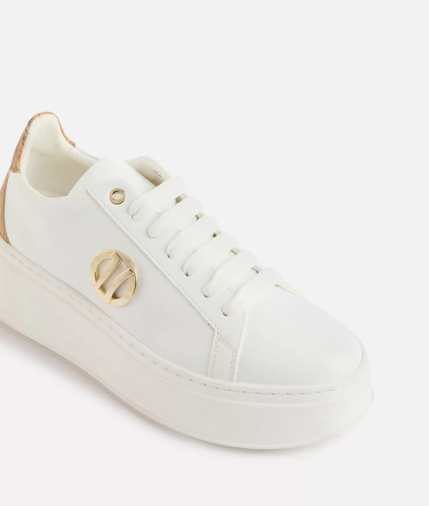 Alviero martini 1a classe Sneakers zeppate in eco nappa con dettaglio 1C Bianche Trasporto libero internazionale