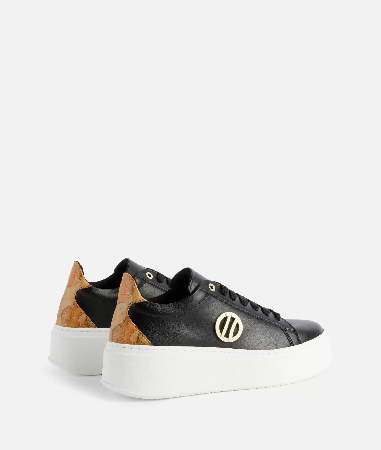 Alviero martini 1a classe Sneakers zeppate in eco nappa con dettaglio 1C Nere Officina