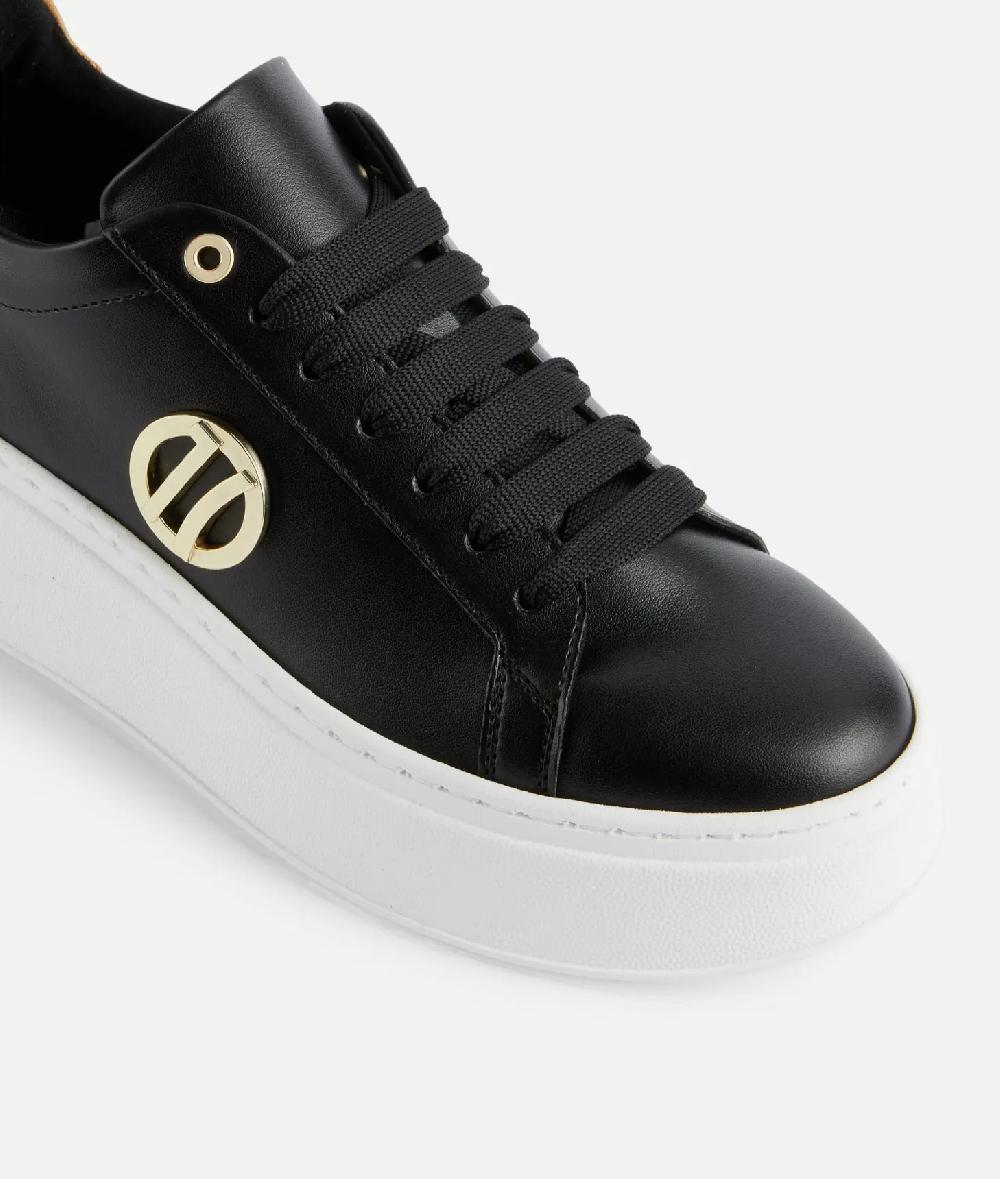 Alviero martini 1a classe Sneakers zeppate in eco nappa con dettaglio 1C Nere Officina