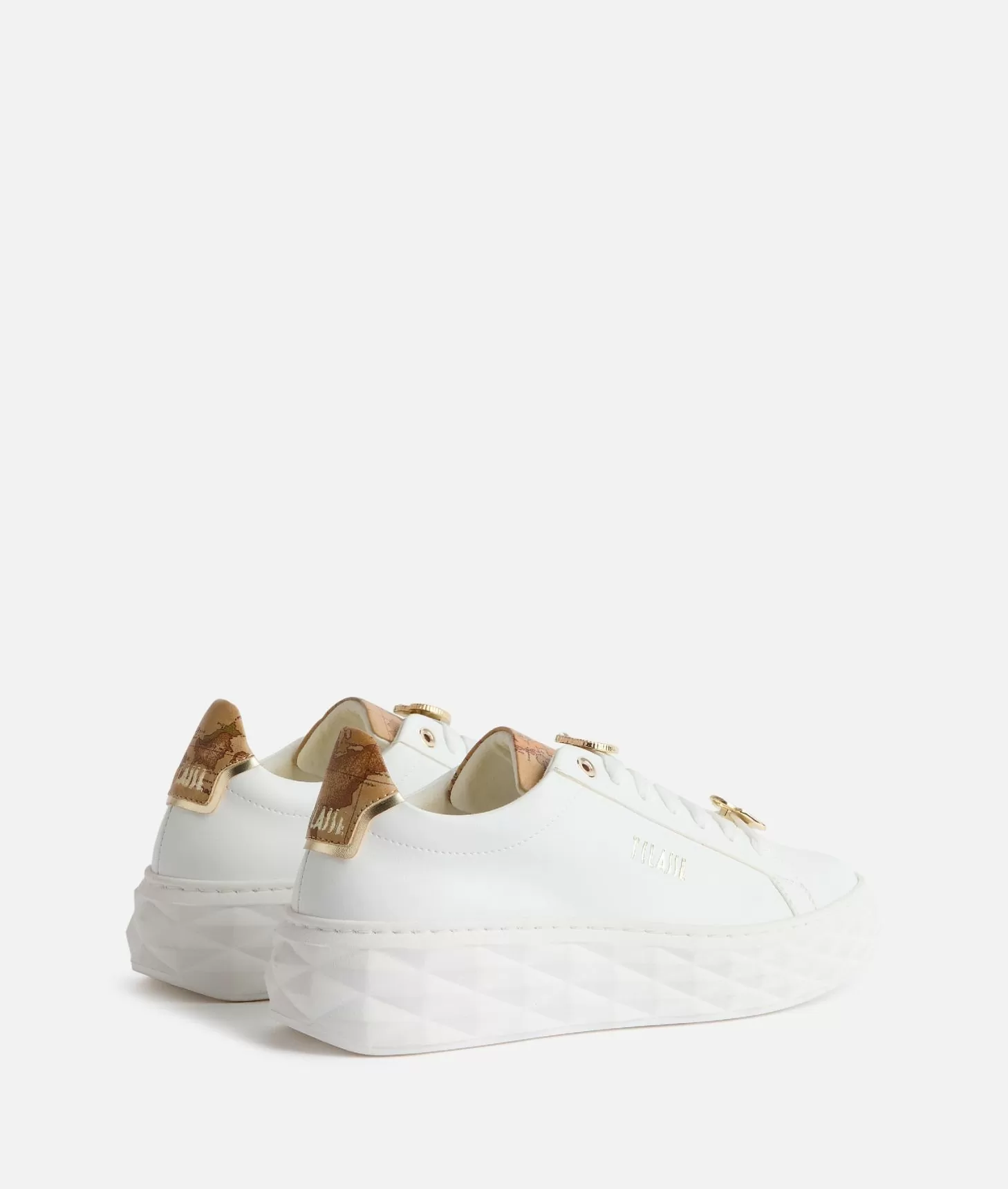 Alviero martini 1a classe Sneakers in eco nappa con passalacci Bianche Black Friday Prezzi