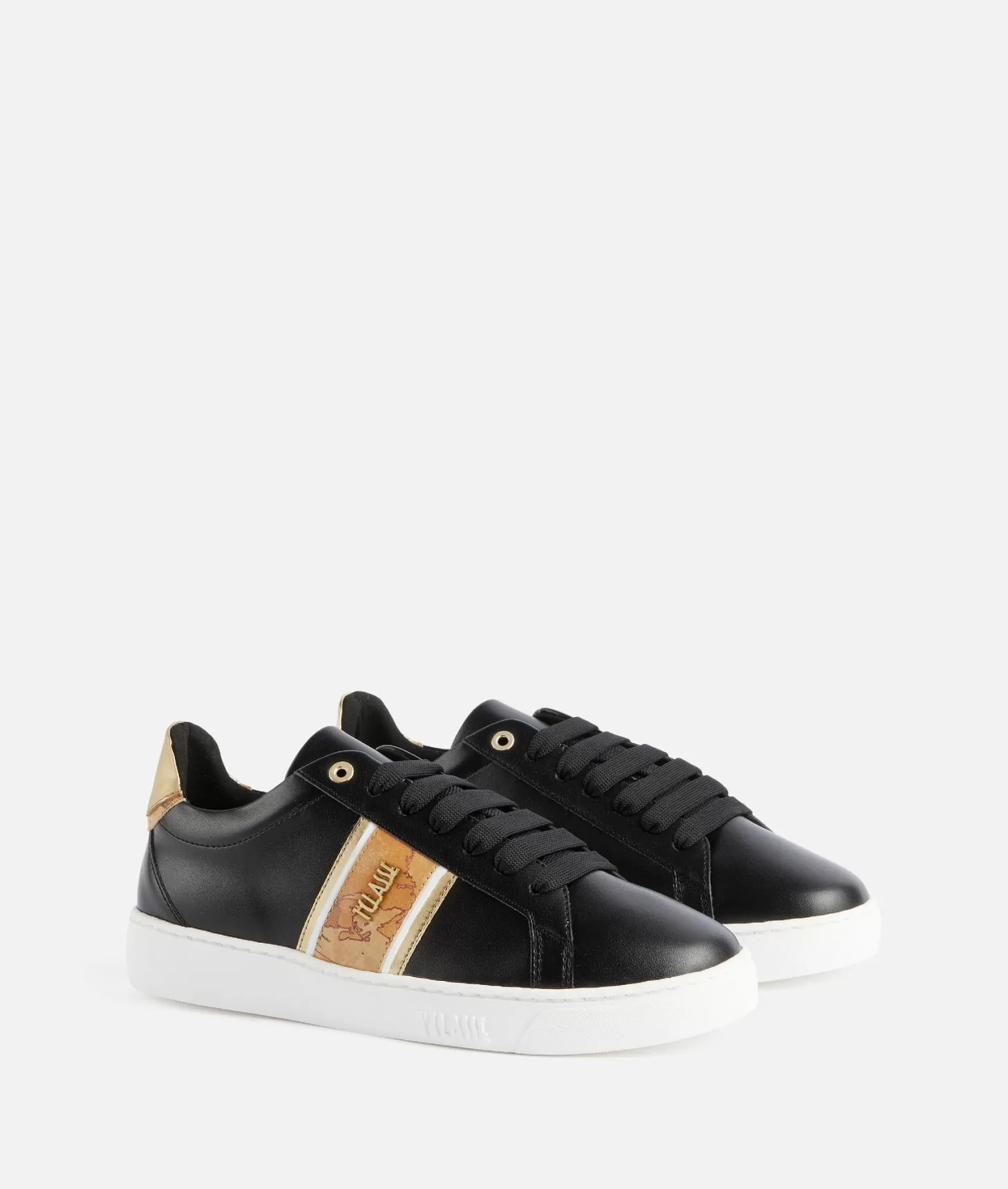 Alviero martini 1a classe Sneakers in eco nappa con banda Geo Classic Nere Vendita