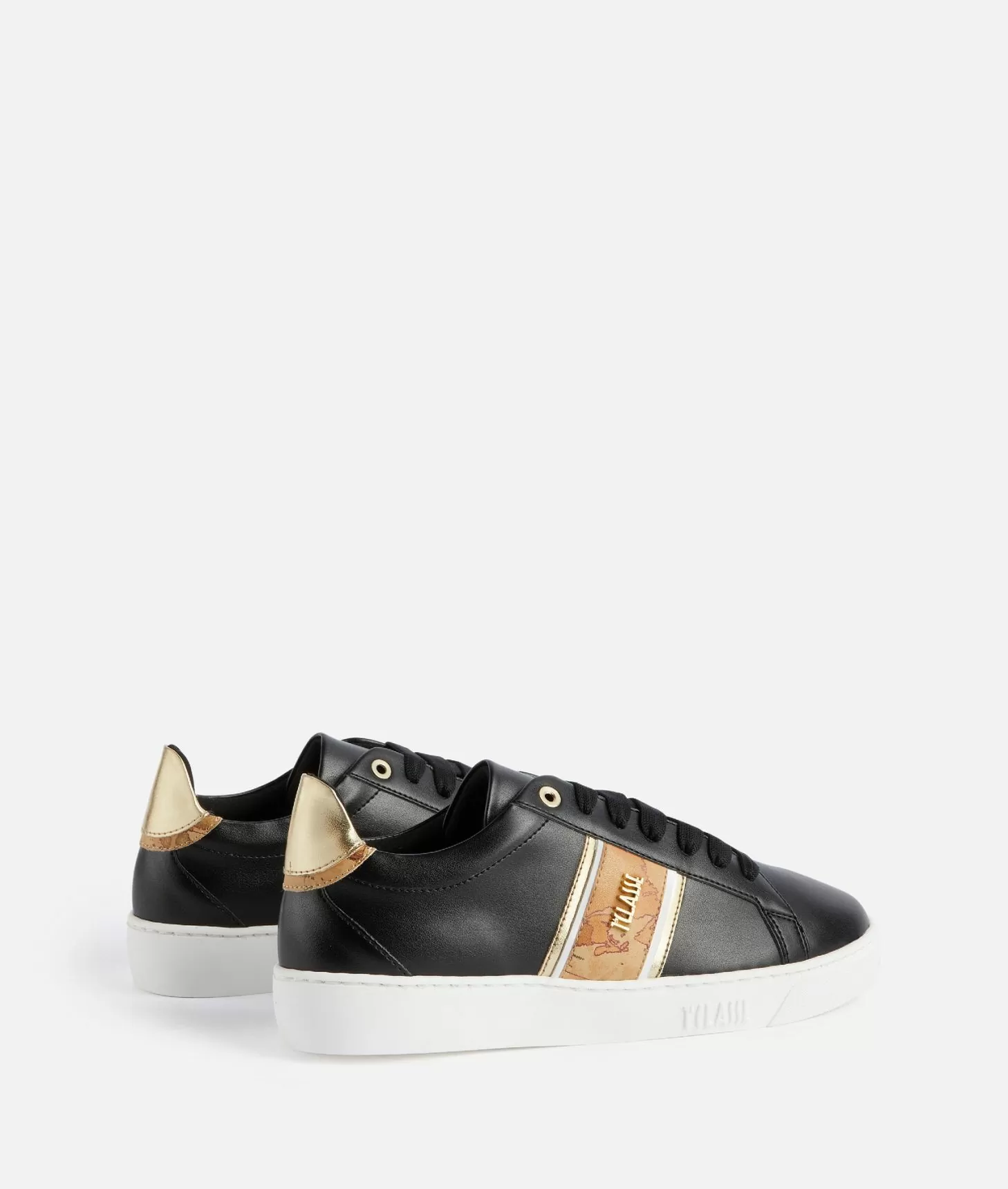 Alviero martini 1a classe Sneakers in eco nappa con banda Geo Classic Nere Vendita