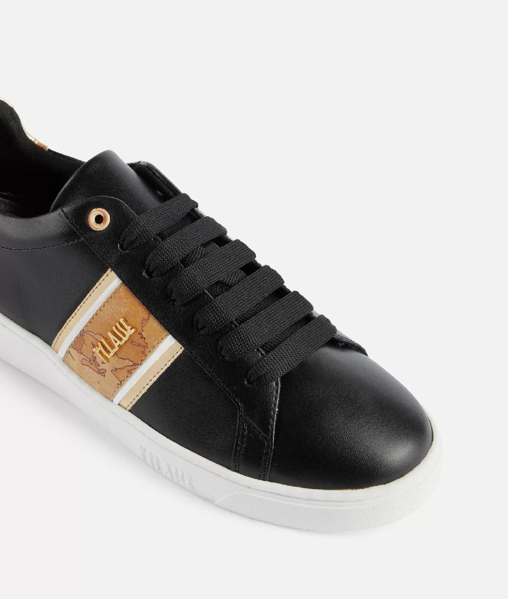Alviero martini 1a classe Sneakers in eco nappa con banda Geo Classic Nere Vendita