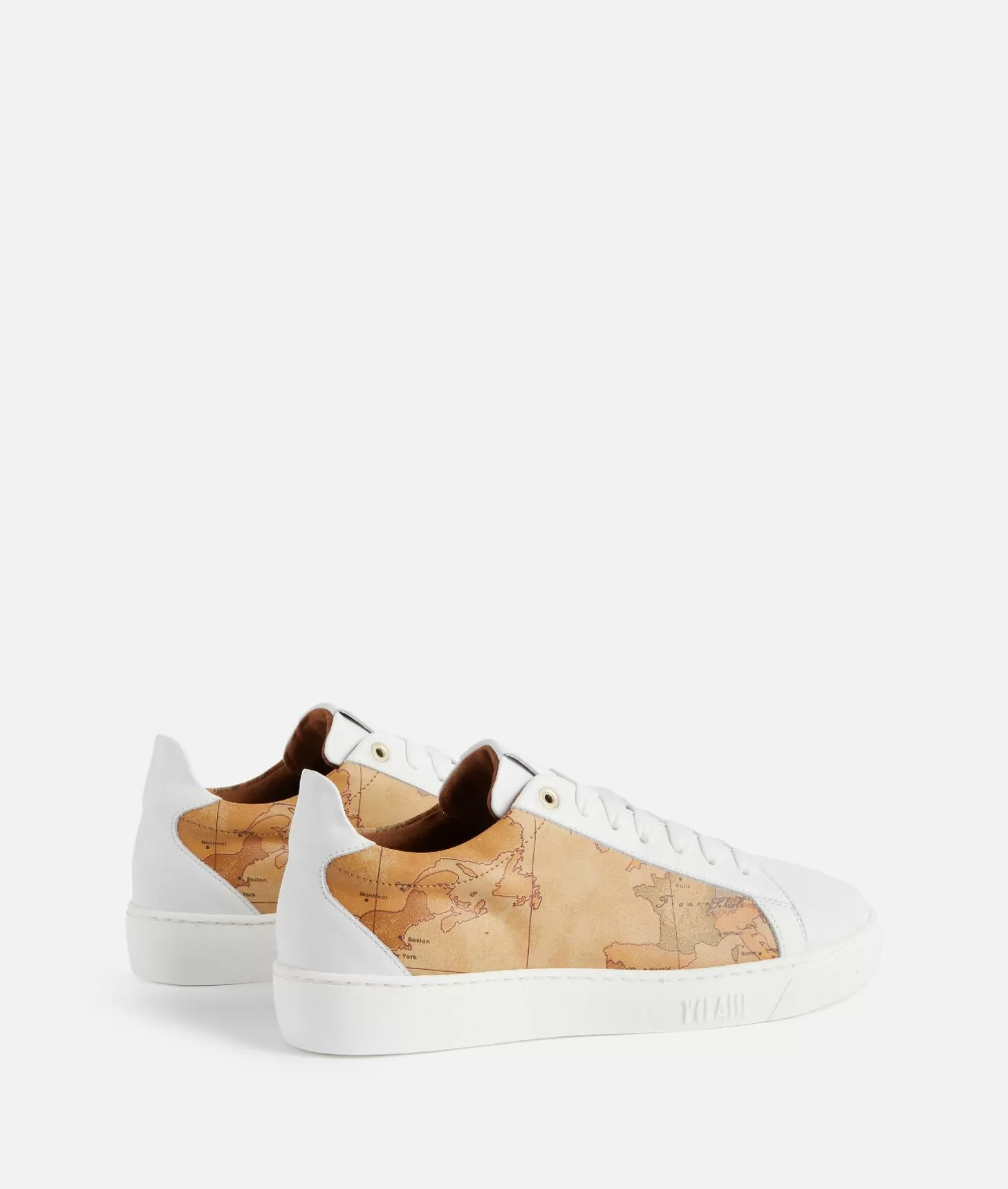 Alviero martini 1a classe Sneakers in pelle liscia ed eco nappa Geo Classic Bianche Promozione