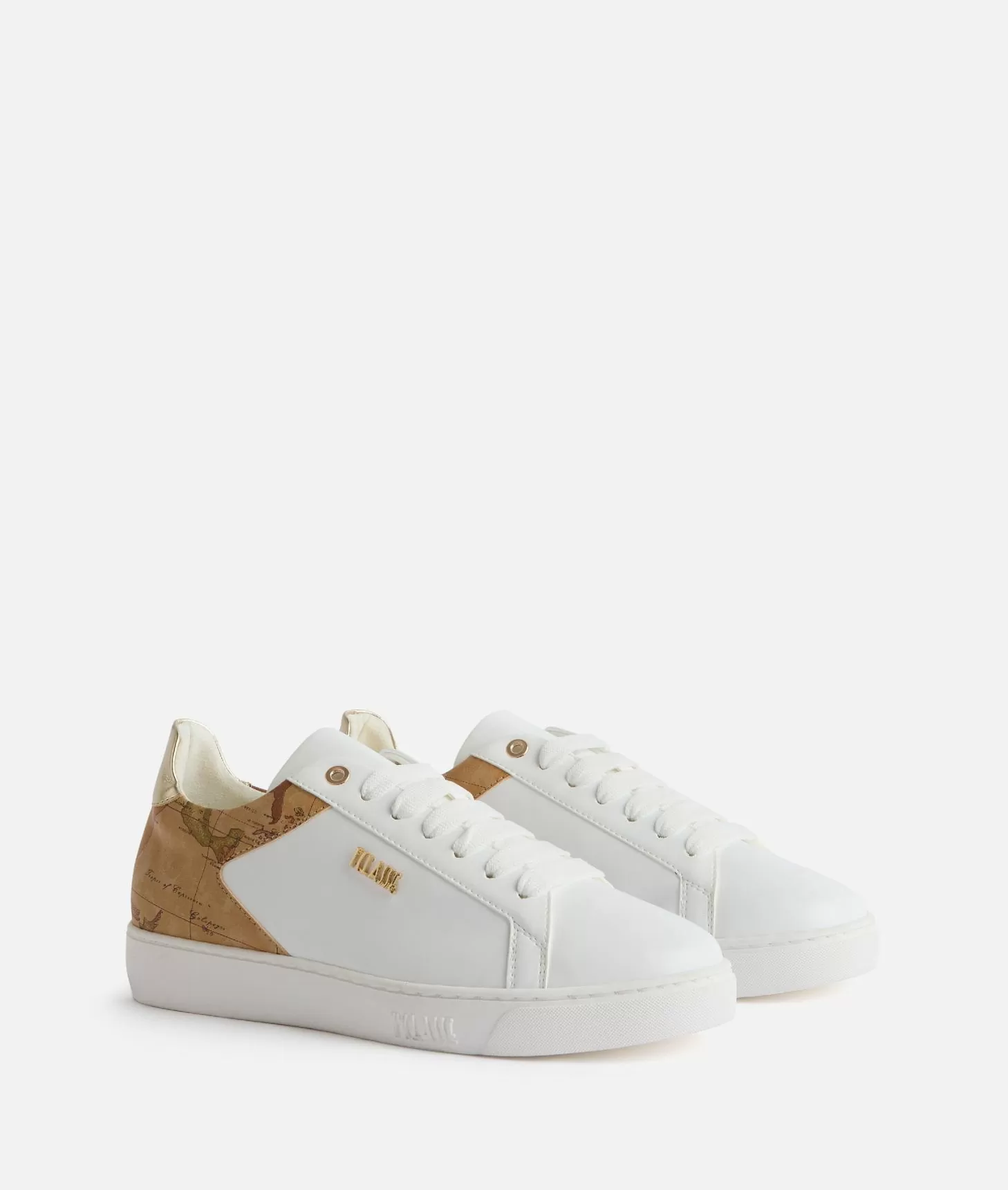 Alviero martini 1a classe Sneakers in eco nappa con logo 1ᴬ Classe Bianche Soddisfazione Garantita