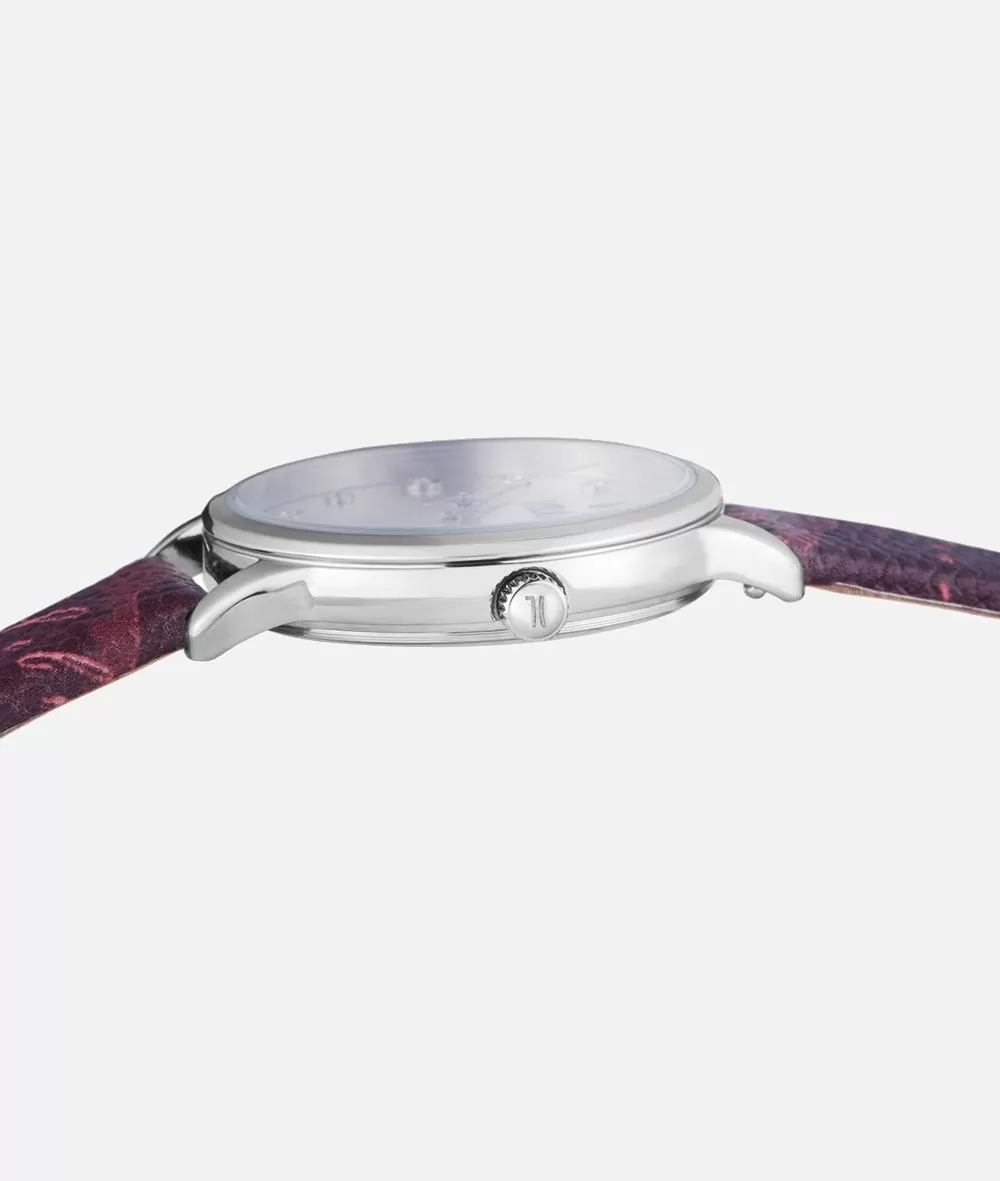 Alviero martini 1a classe Formentera Orologio con cinturino in pelle Geo Rouge Saldi Di Fabbrica