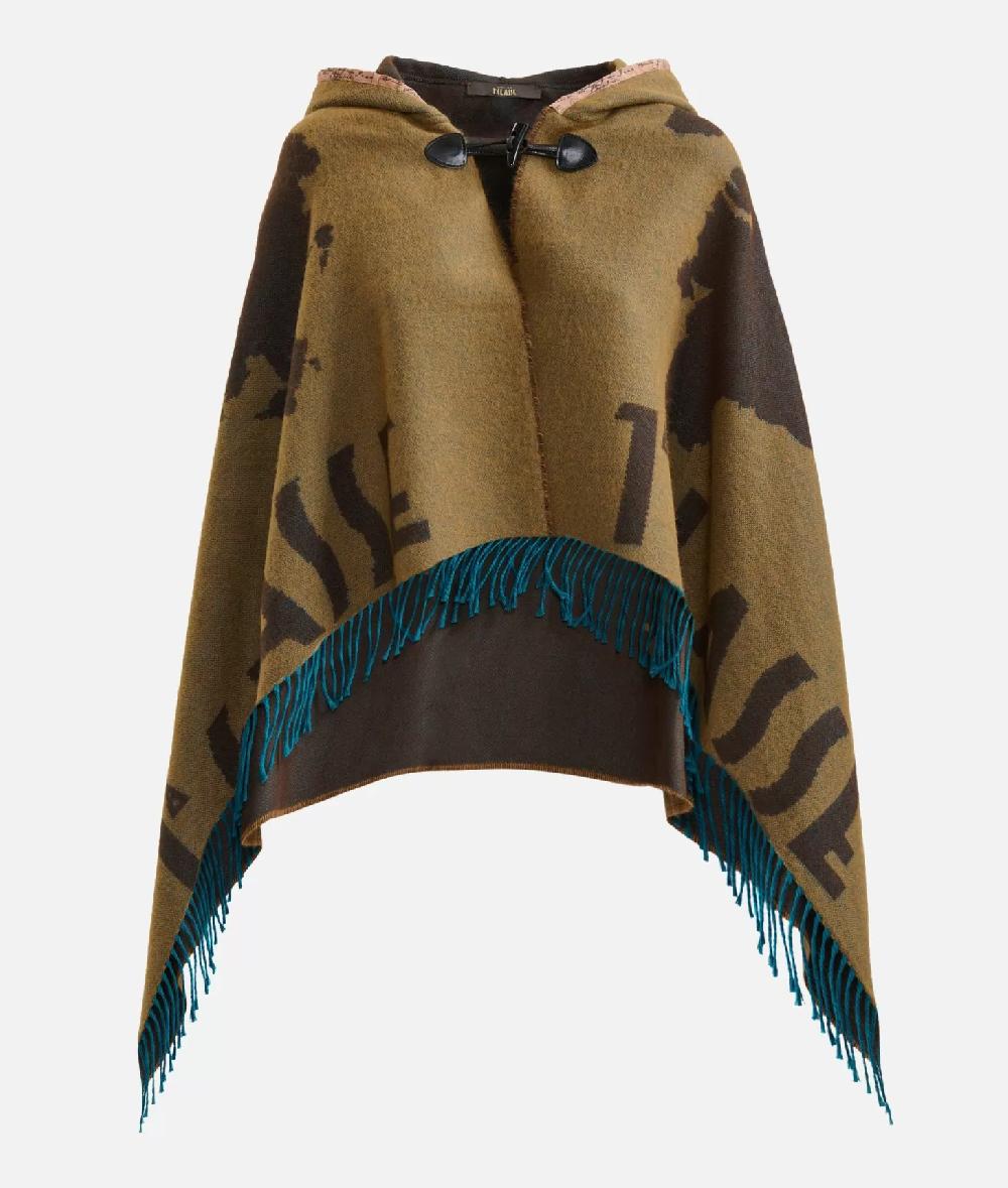 Alviero martini 1a classe Mantella con cappuccio e alamaro Corteccia Black Friday