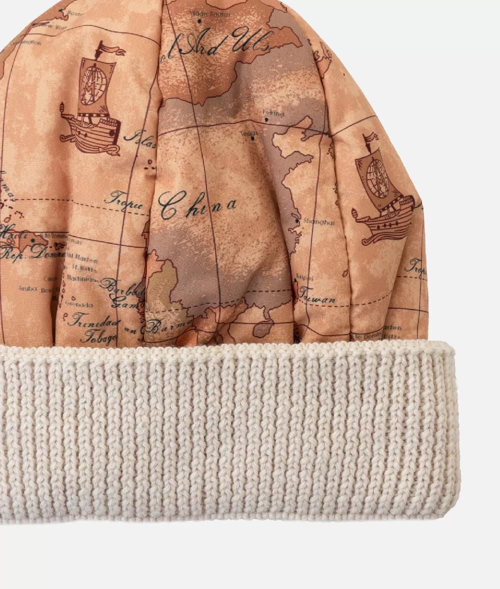 Alviero martini 1a classe Cuffia in nylon imbottito stampa Geo Classic Panna Smaltimento dello stoccaggio