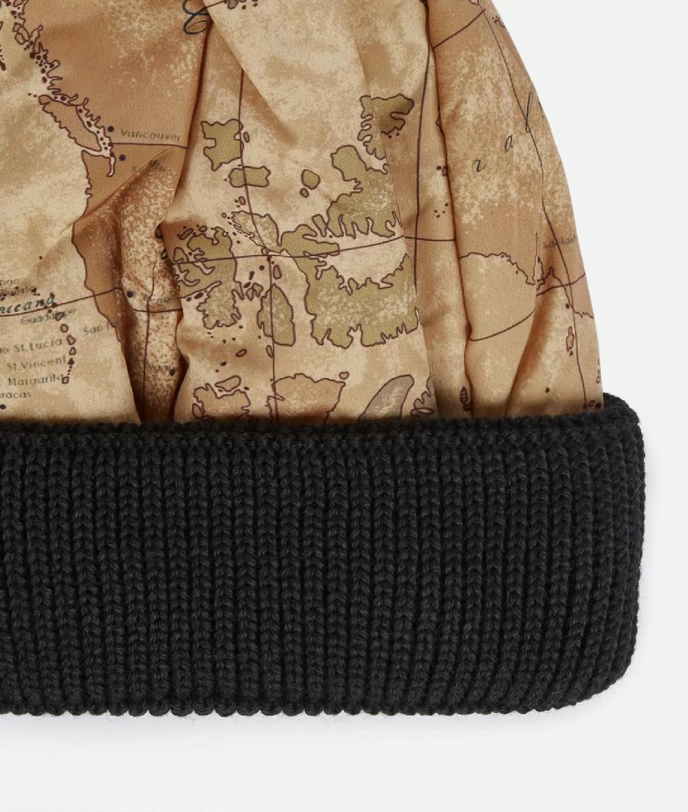 Alviero martini 1a classe Cuffia in nylon imbottito stampa Geo Classic Nera Vendita calda