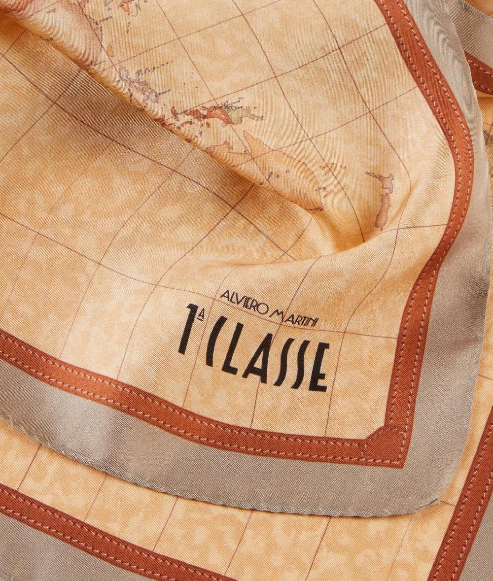 Alviero martini 1a classe Foulard Geo Classic 50x50 Taupe Chiaro Offerte stagionali