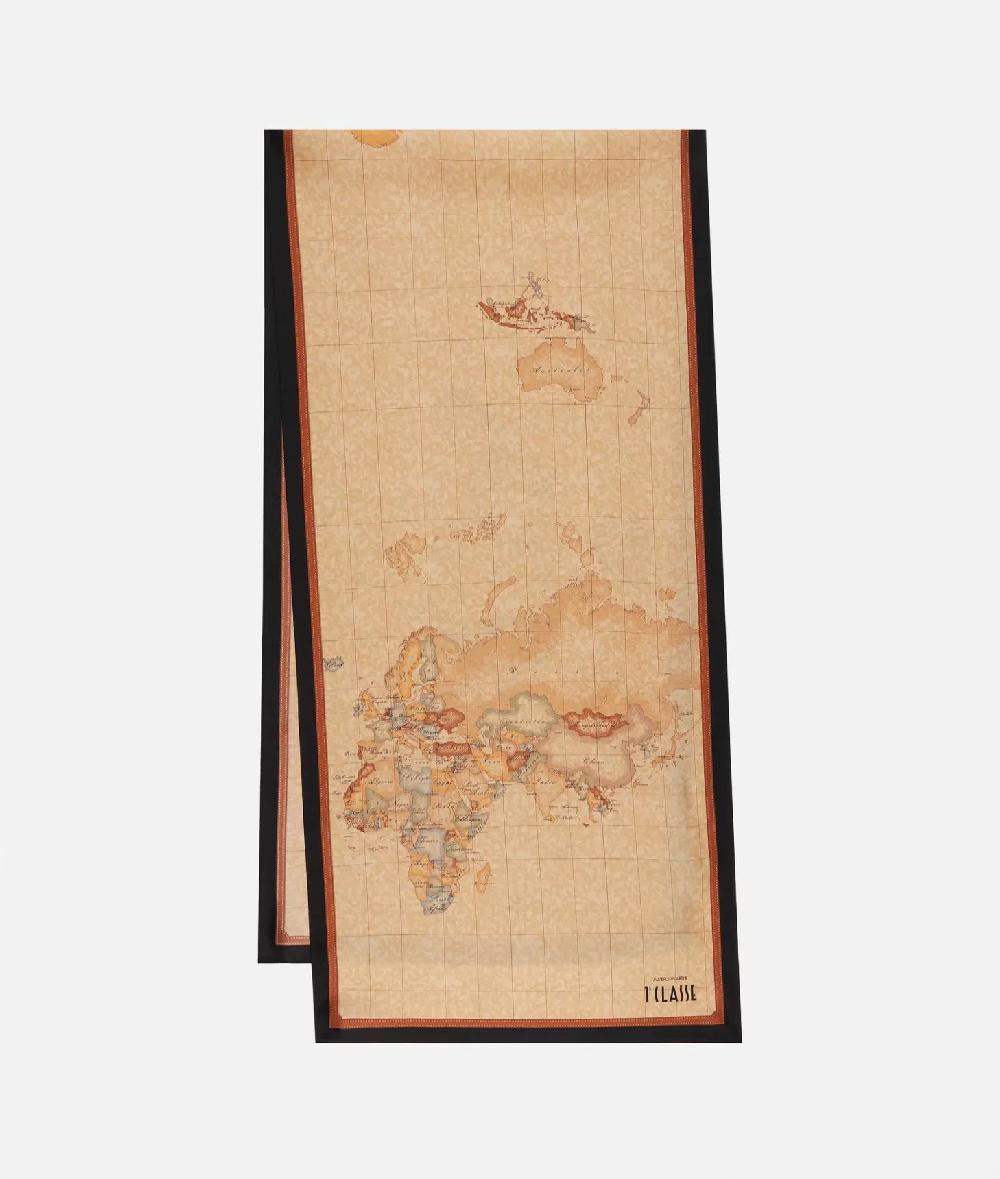 Alviero martini 1a classe Sciarpa Geo Classic 45x180 Nera Offerta settimanale