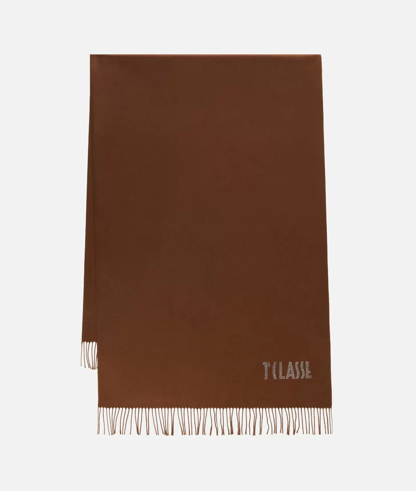 Alviero martini 1a classe Stola con logo in strass 72x175 Cioccolato Fino al 50% di sconto