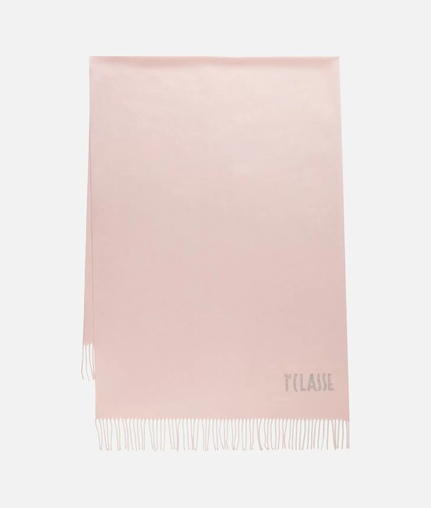 Alviero martini 1a classe Stola con logo in strass 72x175 Rosa Cipria Fino al 60% di sconto