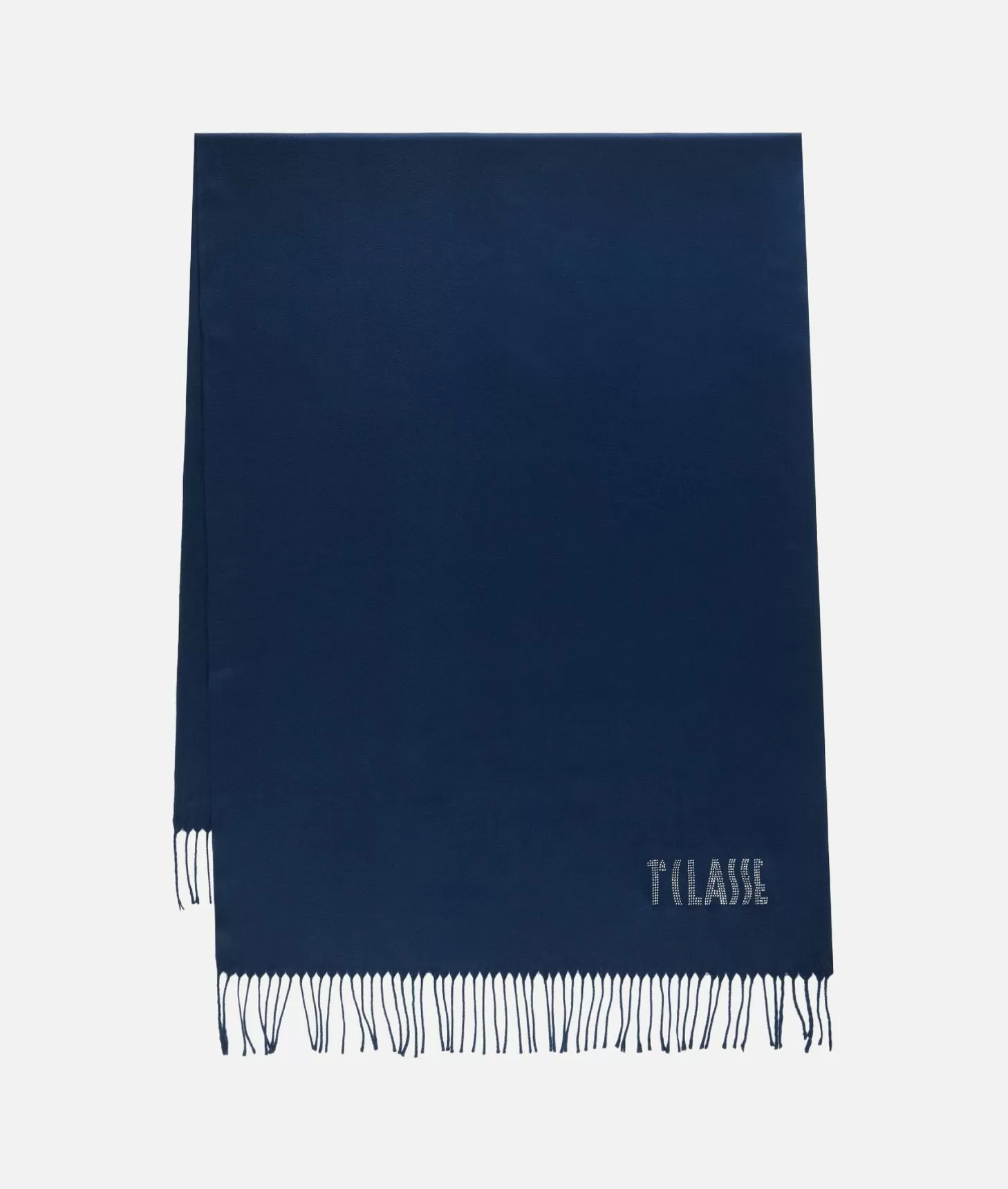 Alviero martini 1a classe Stola con logo in strass 72x175 Blu Navy Only for today