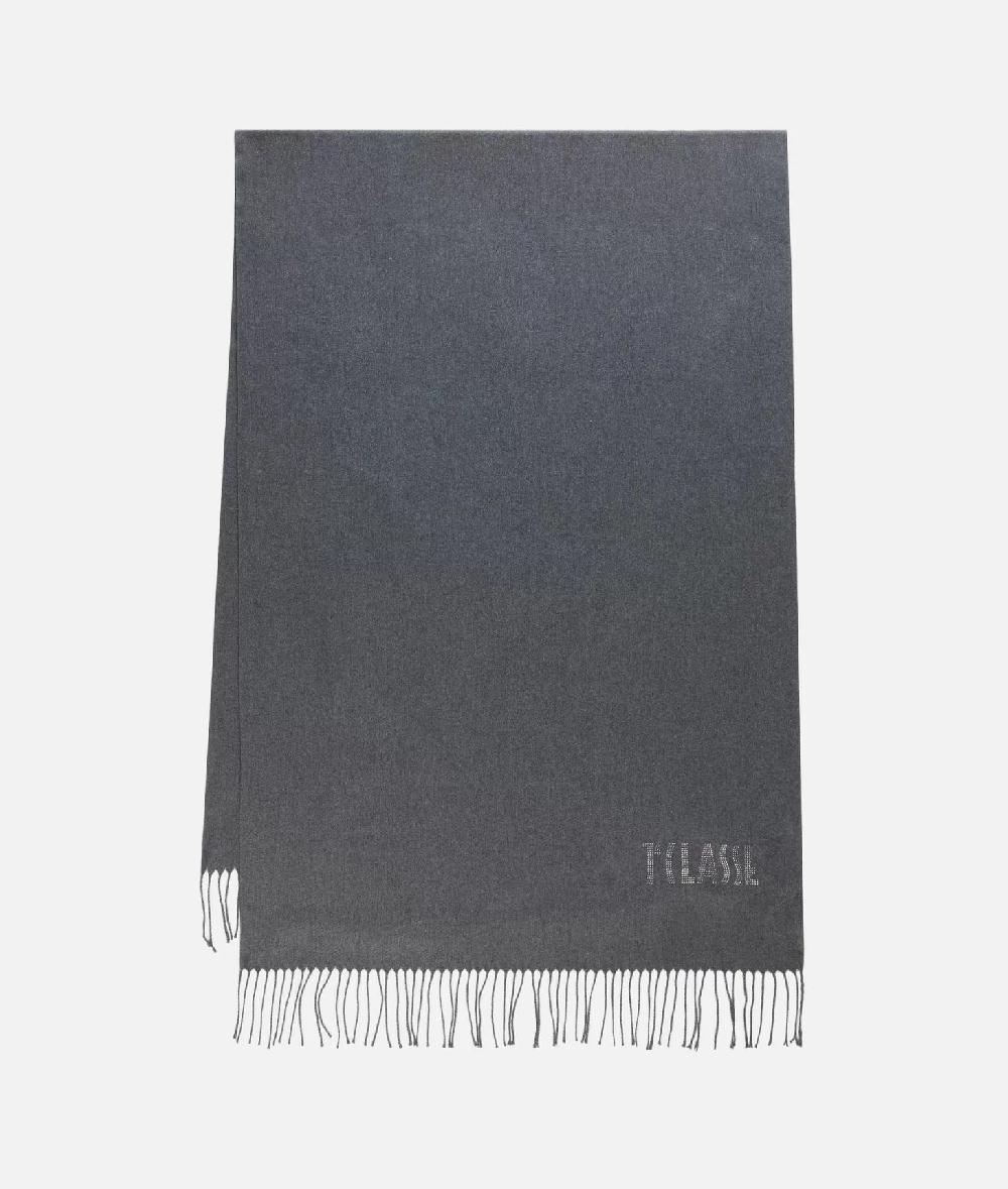 Alviero martini 1a classe Stola con logo in strass 72x175 Grigio Medio Offerta speciale della fabbrica