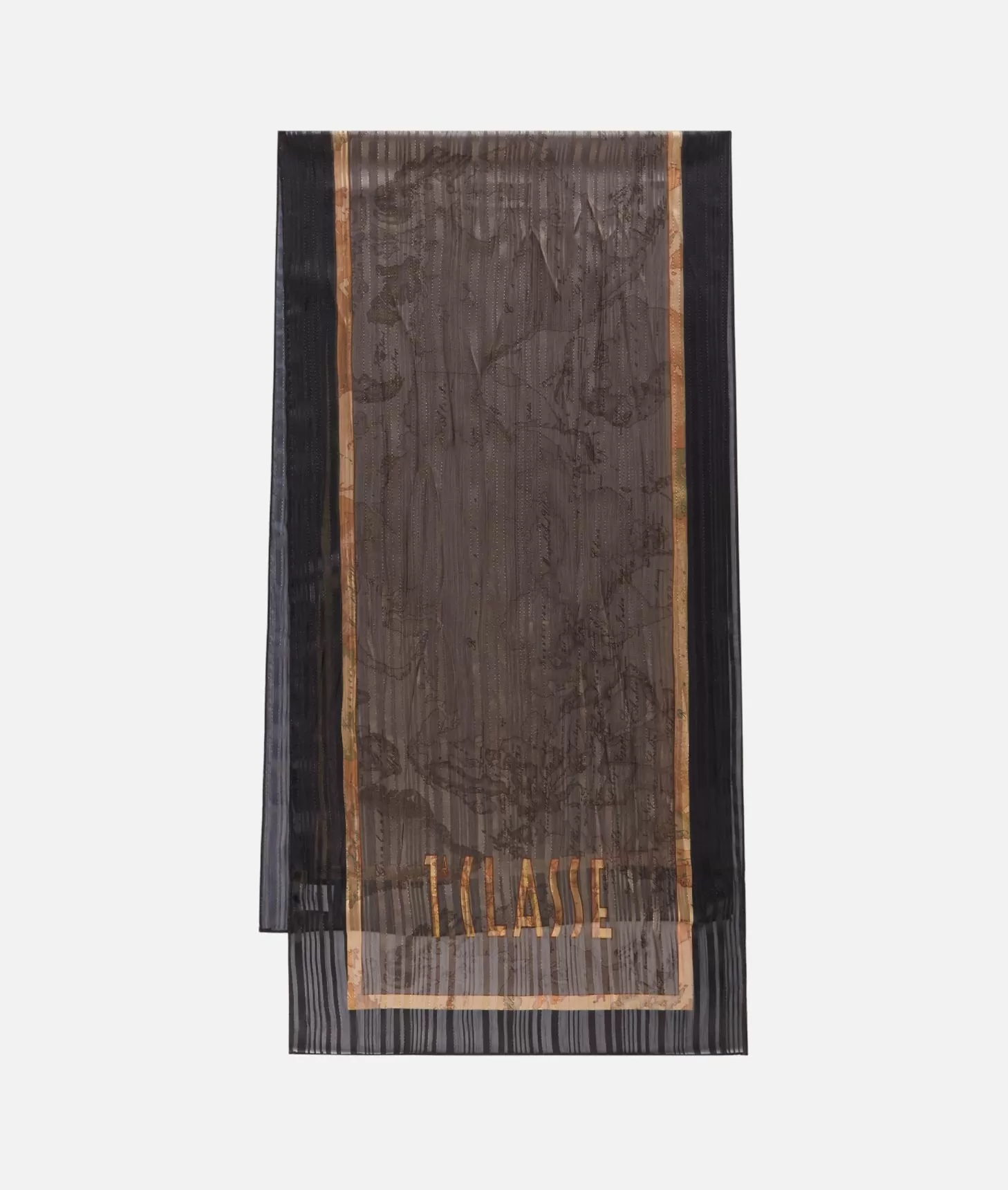 Alviero martini 1a classe Sciarpa Geo Lurex 50x180 Taupe Scuro 50% di sconto per tempo limitato