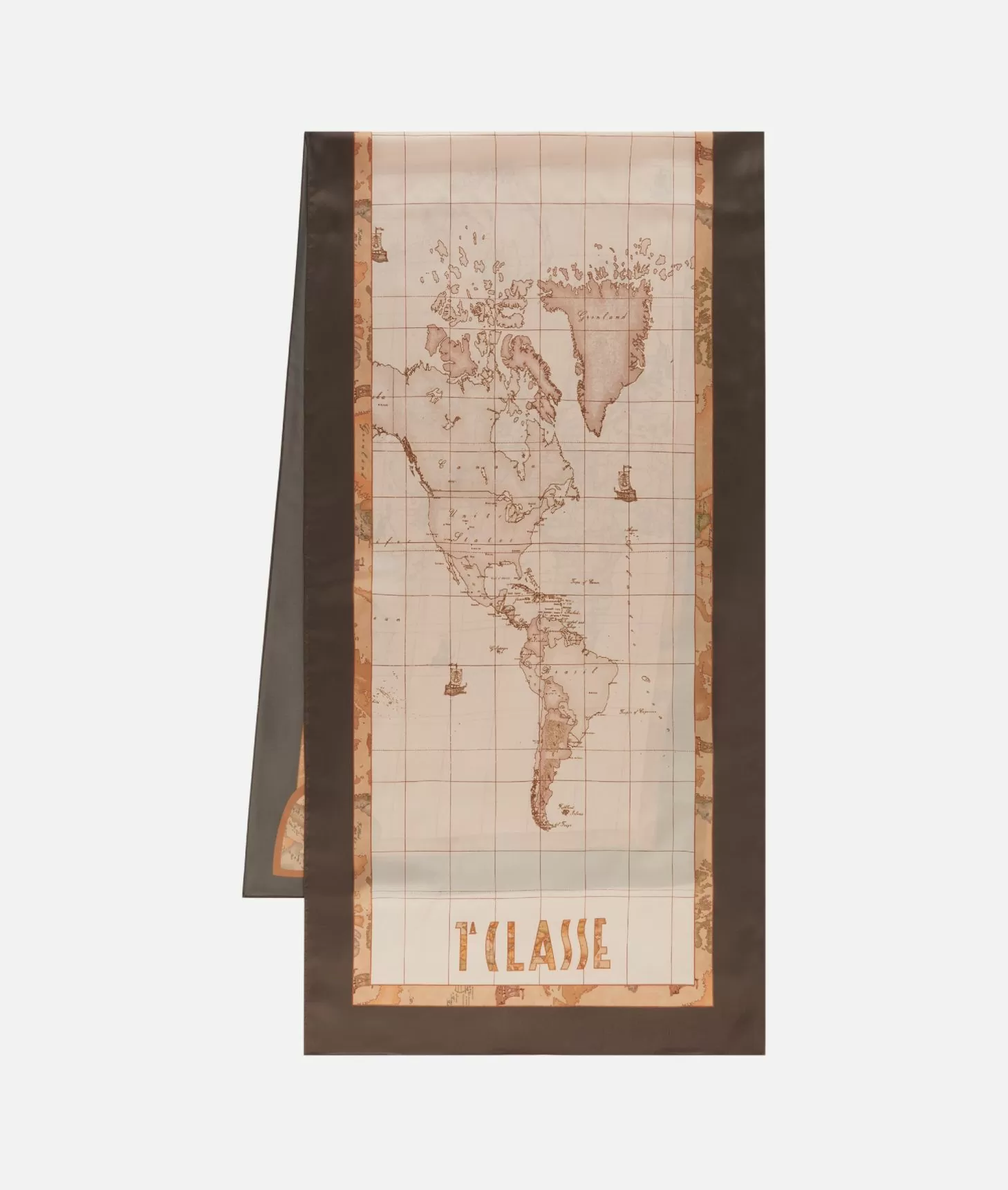 Alviero martini 1a classe Sciarpa Geo Cuori 48x180 Kaki Sconti questo mese