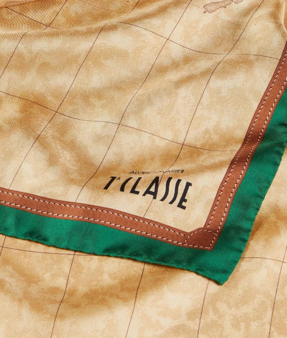 Alviero martini 1a classe Foulard Geo Classic 90x90 Giada Qualità Garantita