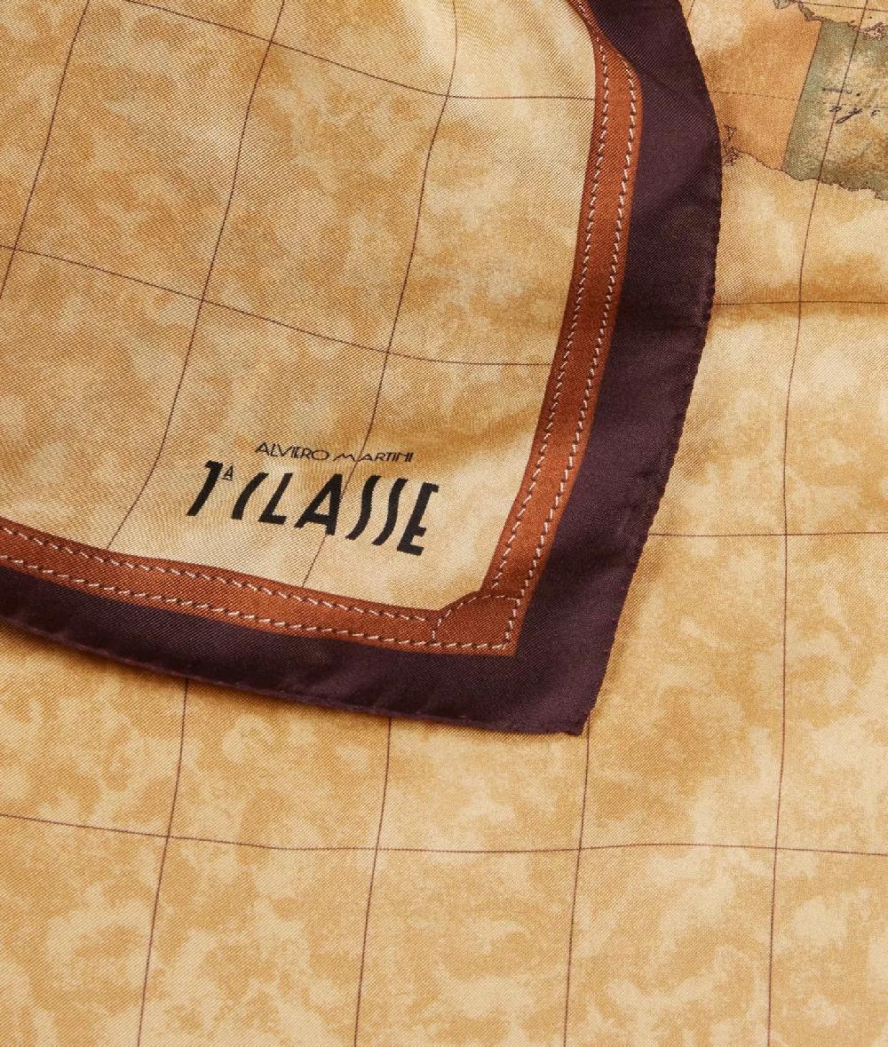 Alviero martini 1a classe Foulard Geo Classic 90x90 Burgundy Consegna Veloce