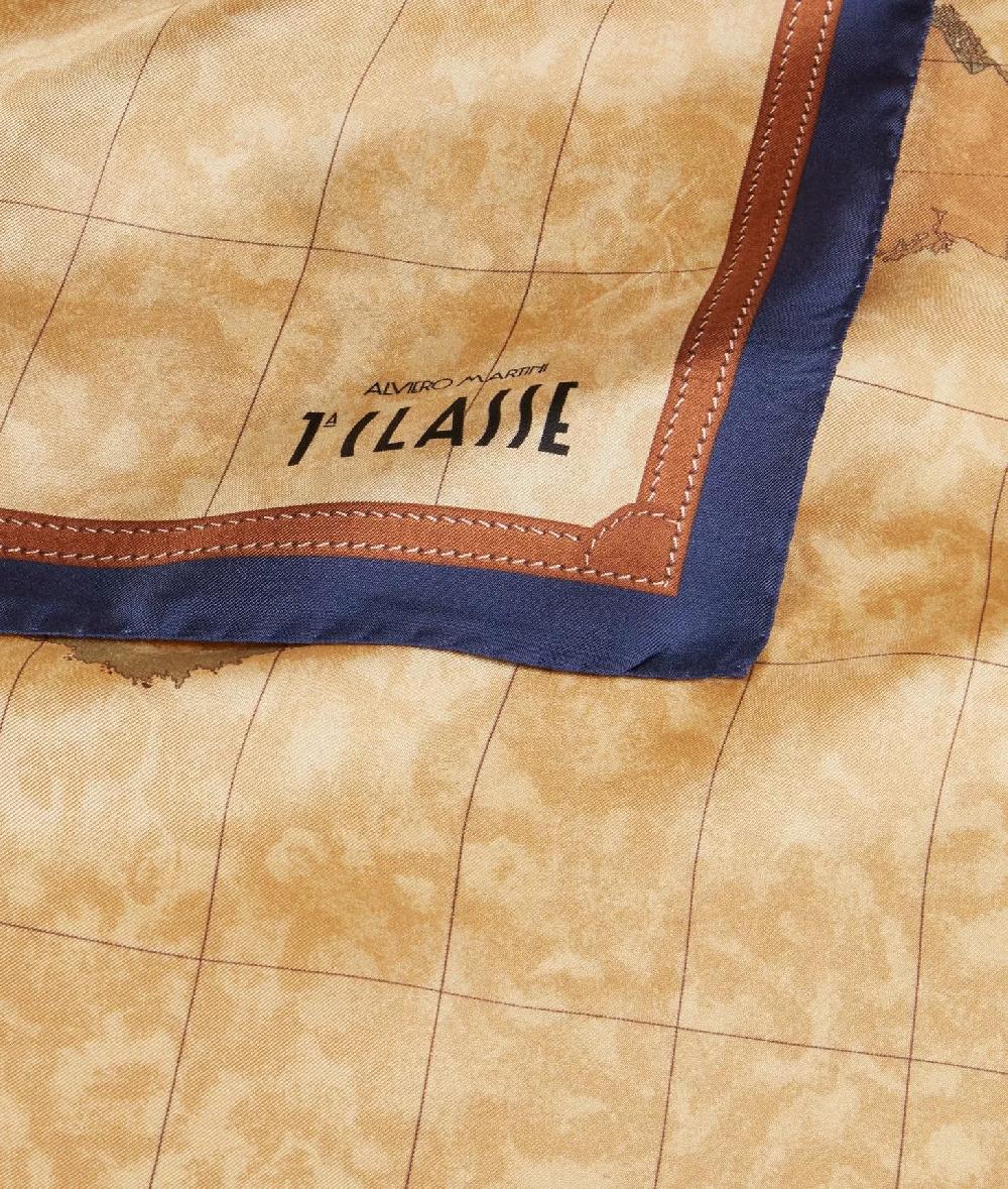 Alviero martini 1a classe Foulard Geo Classic 90x90 Blu Navy Fino Al -60%