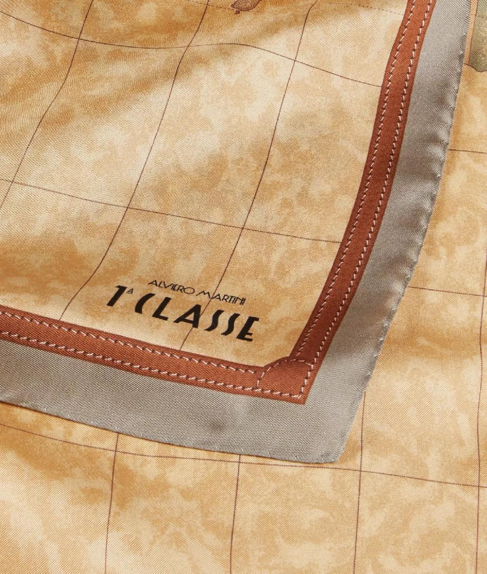 Alviero martini 1a classe Foulard Geo Classic 90x90 Taupe Chiaro Shopping Online