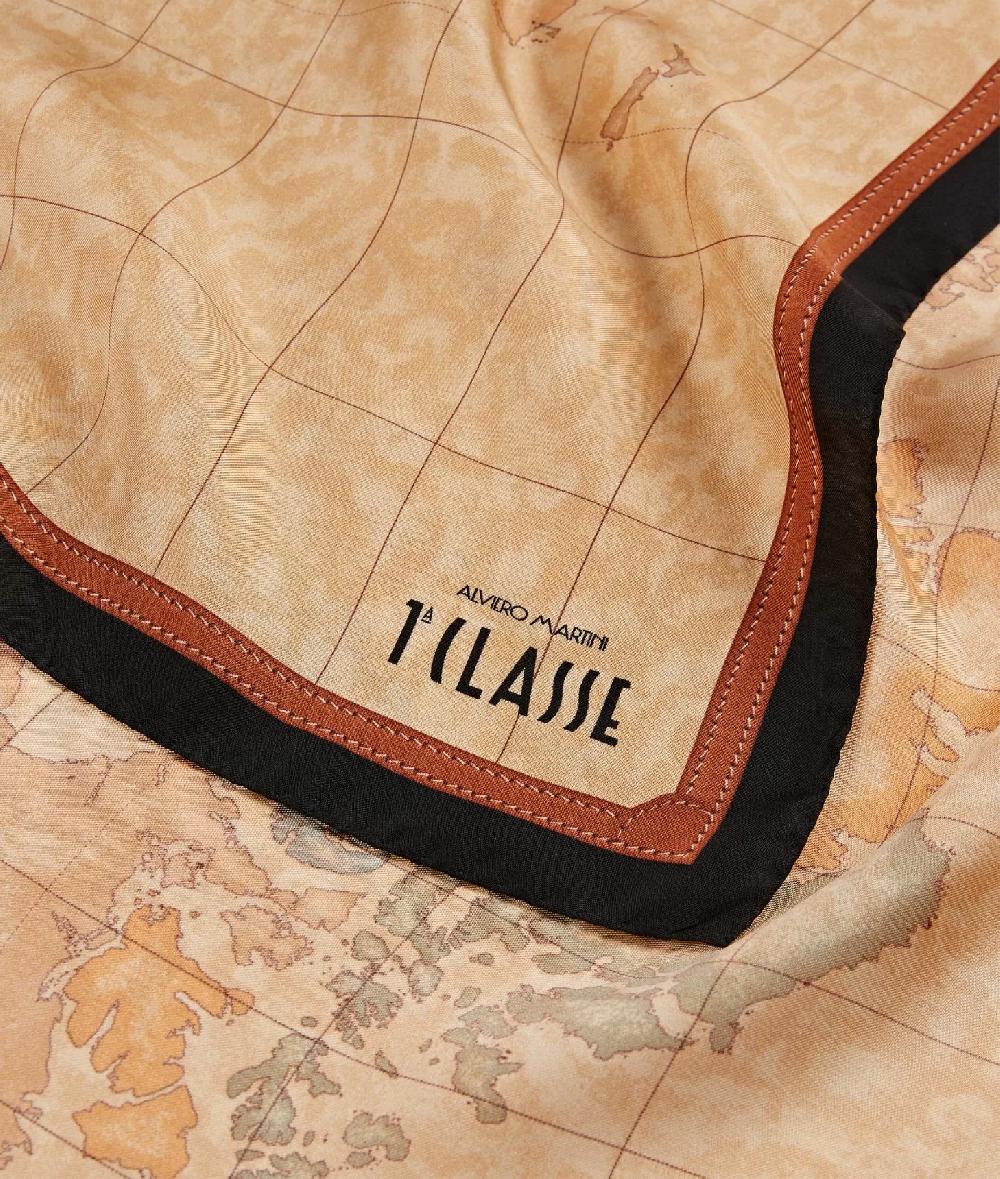 Alviero martini 1a classe Foulard Geo Classic 90x90 Nero Affare Del Giorno