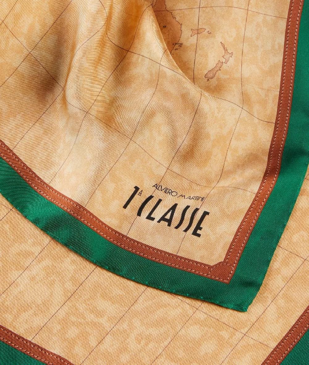 Alviero martini 1a classe Foulard Geo Classic 70x70 Giada Prezzo Ridotto