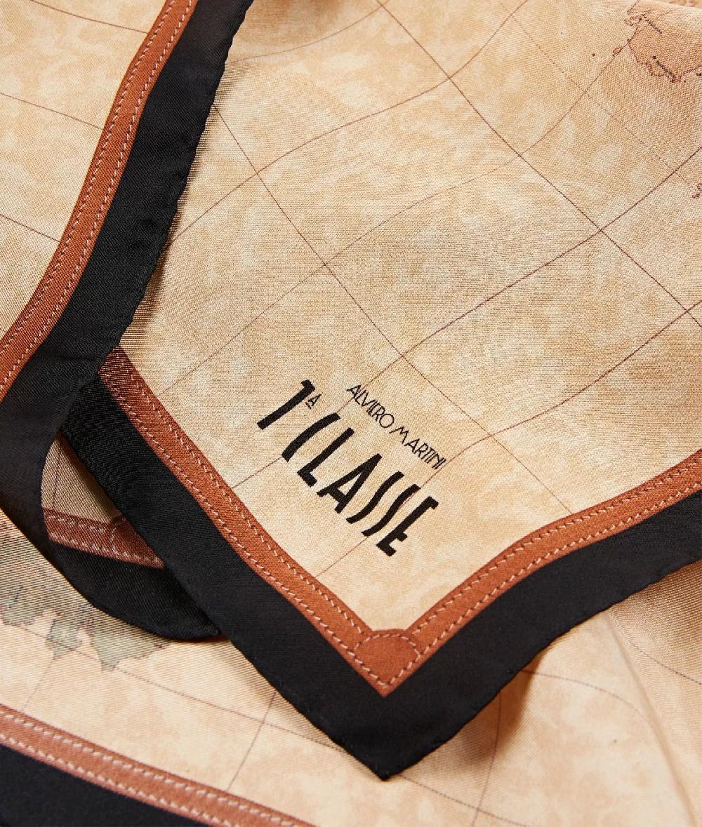 Alviero martini 1a classe Foulard Geo Classic 70x70 Nero Economico