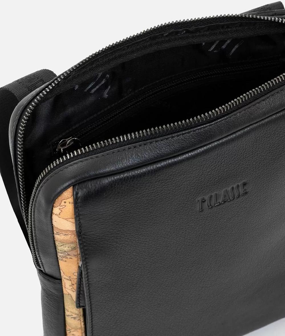Alviero martini 1a classe Geo Classic tracolla in pelle nera Saldi