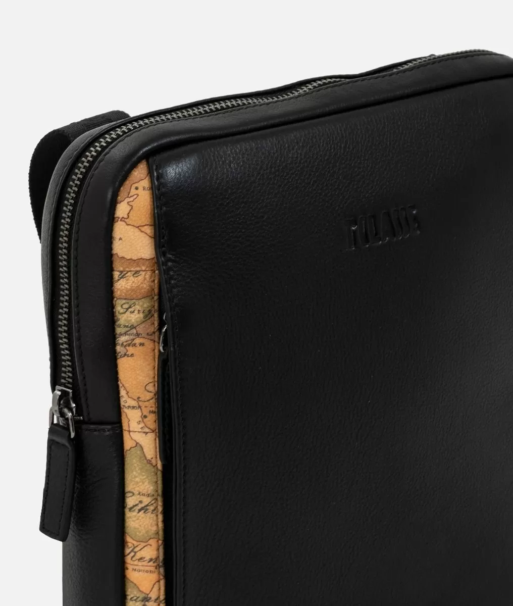 Alviero martini 1a classe Geo Classic tracolla in pelle nera Saldi
