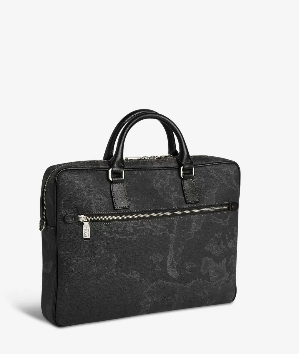 Alviero martini 1a classe Geo Black cartella porta pc nera Moda