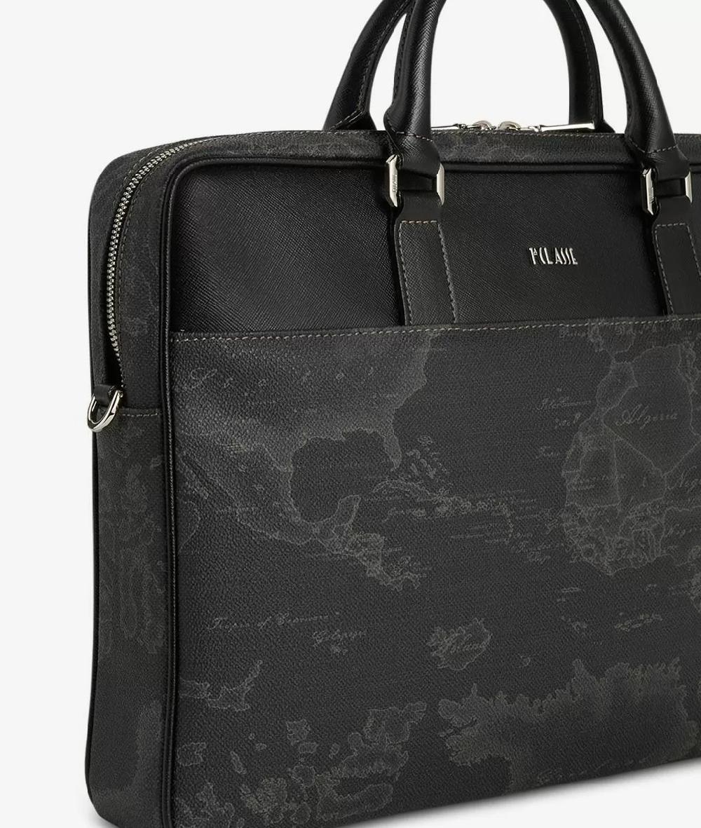 Alviero martini 1a classe Geo Black cartella porta pc nera Moda