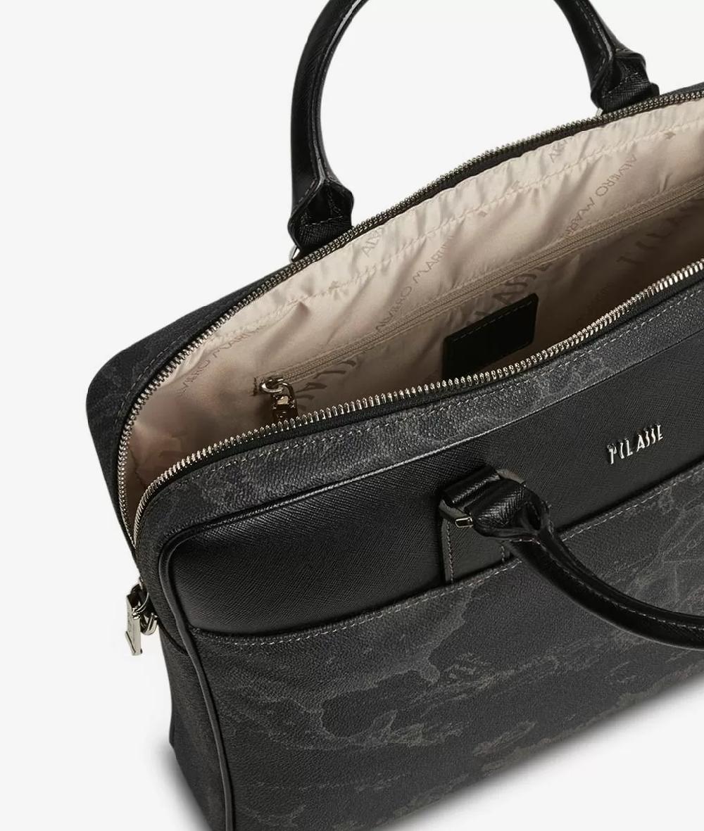 Alviero martini 1a classe Geo Black cartella porta pc nera Moda