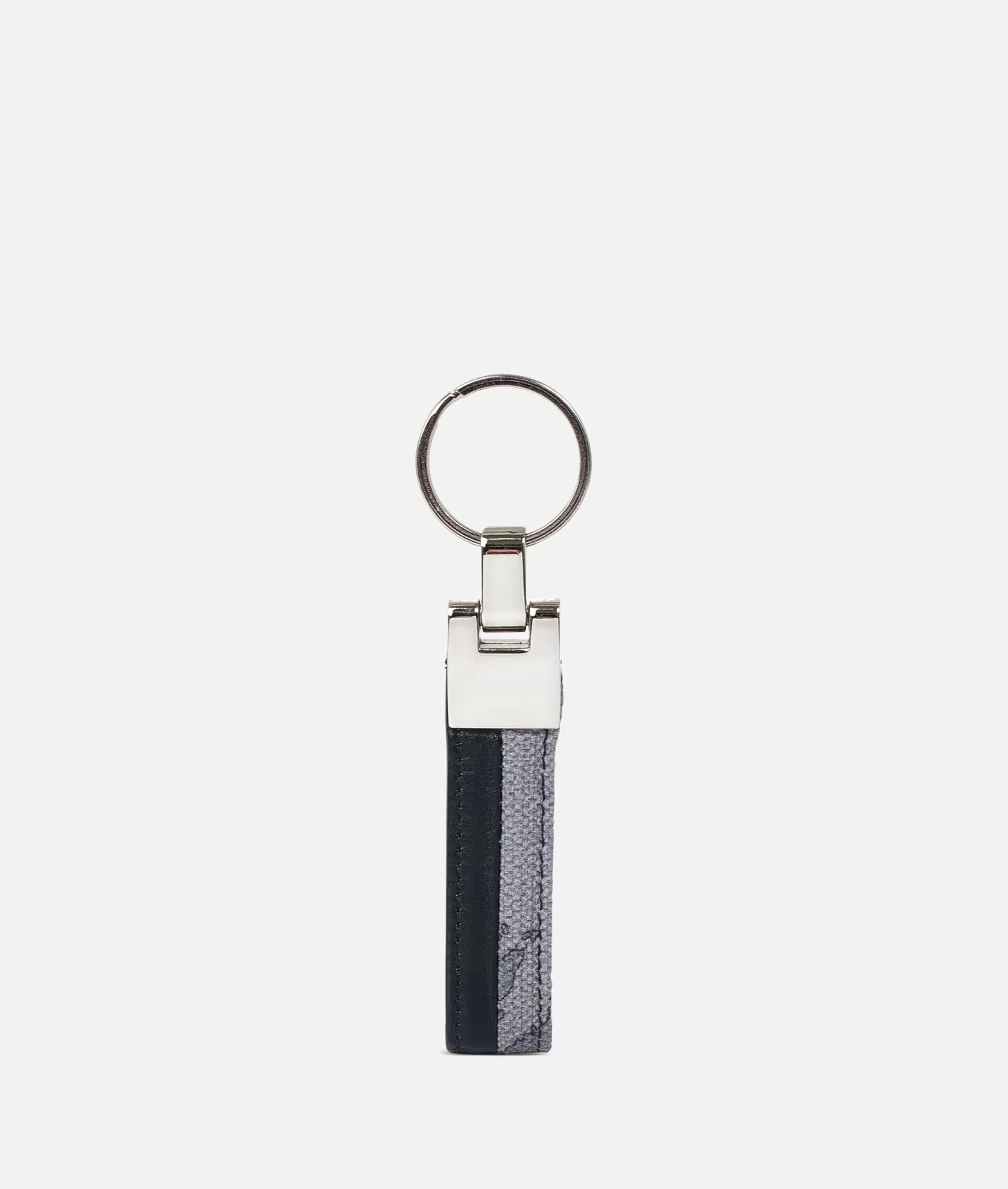 Alviero martini 1a classe Portachiavi ad anello in tessuto Geo Dark e pelle Promozione temporanea