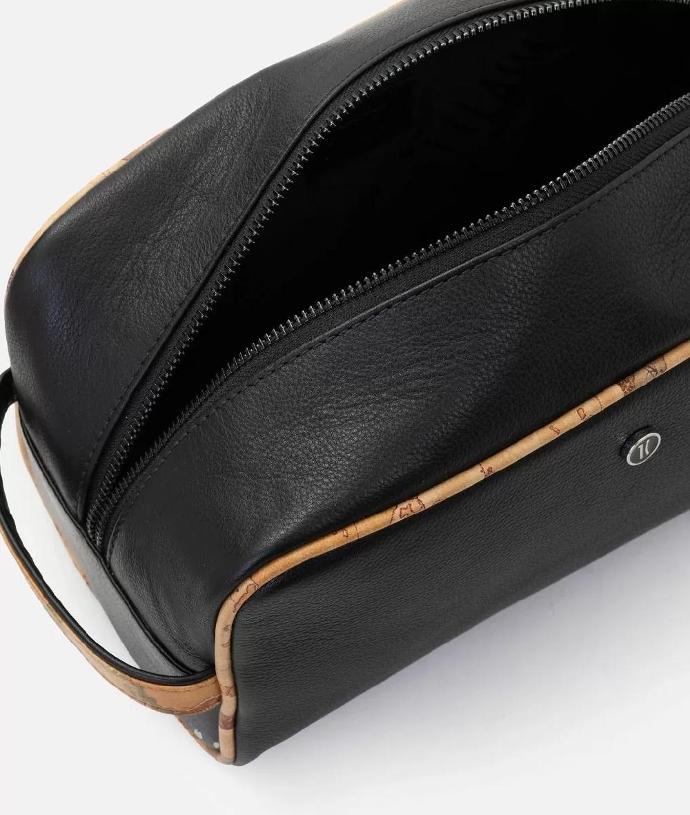 Alviero martini 1a classe Pouche in pelle con dettagli in stampa Geo Classic Nero Solo un giorno rimasto