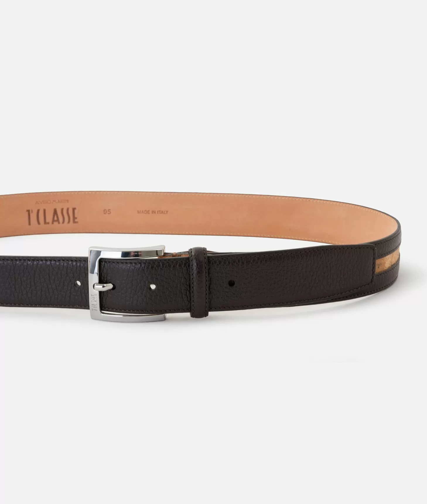 Alviero martini 1a classe Beta Leather cintura uomo Testa Di Moro Esporta salva